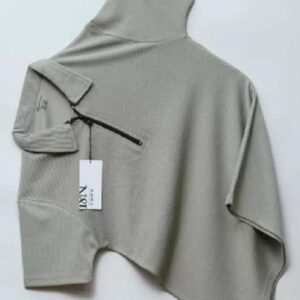 Men Cotton Plain Polo T-Shirt Grey Round Neck