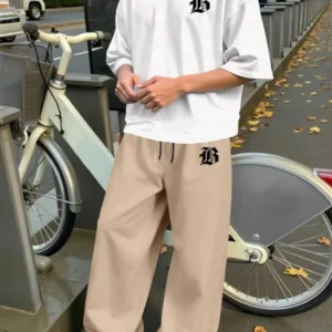 2 Pcs Men's Micro Interlock Printed Track Suit